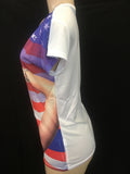 WHOLESALE ~ Women Top ~ American Flag & Leopard Tank Top  ~ 99007